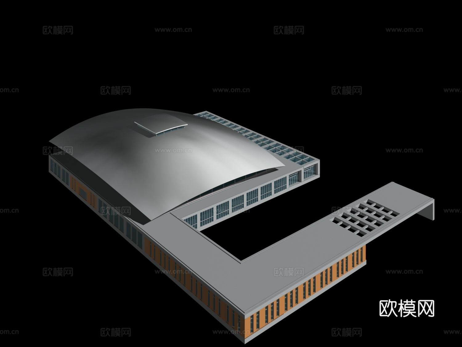 体育场馆鸟瞰免费3d模型