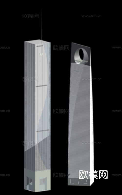 高层公共建筑外观免费3d模型