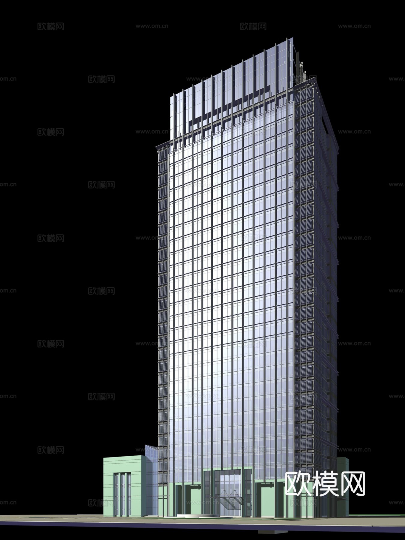 高层公共建筑外观免费3d模型