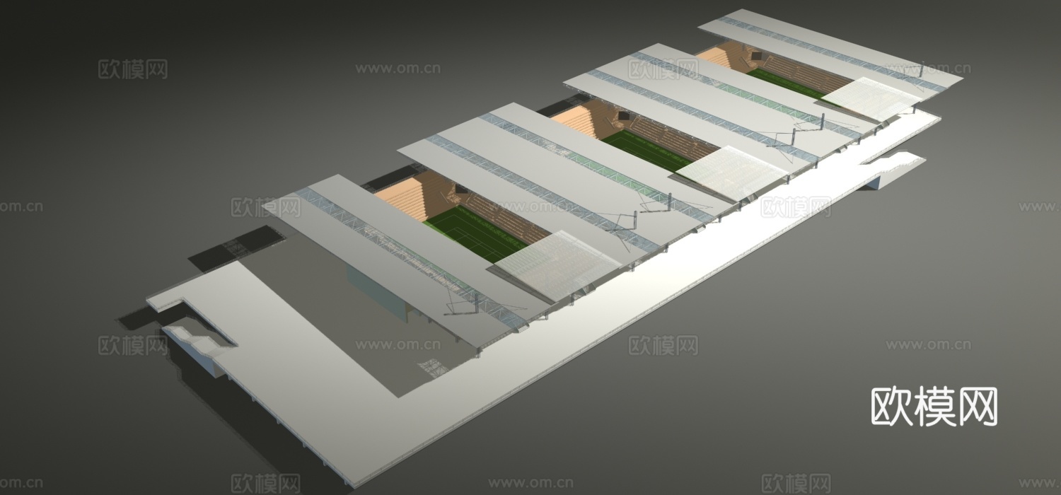 体育场馆鸟瞰免费3d模型