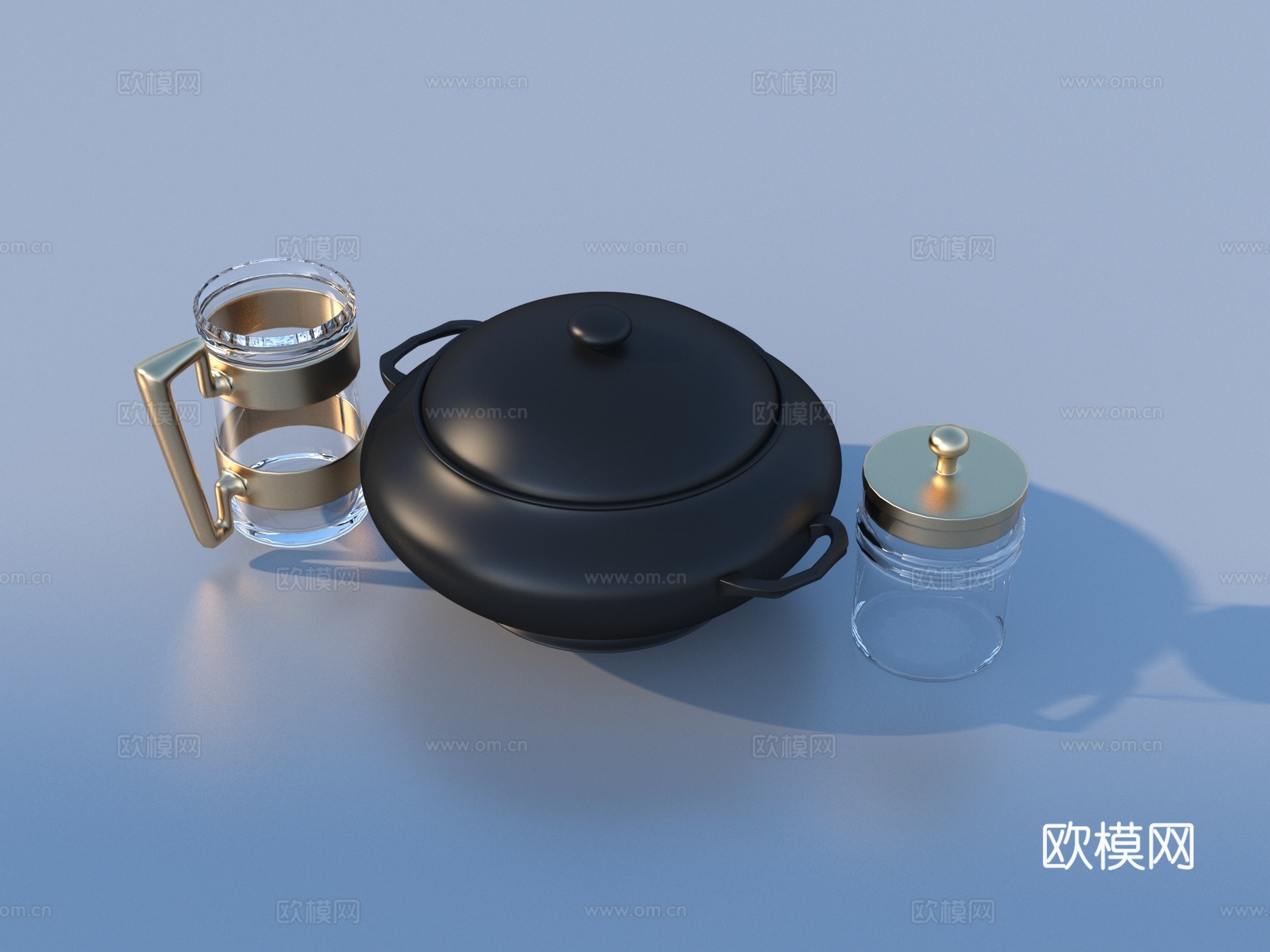 杯子 茶杯 砂锅3d模型