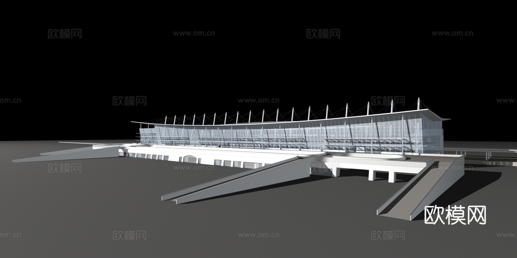 机场车站免费3d模型