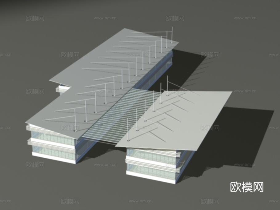 裙房 沿街裙楼免费3d模型下载（渲染图8）