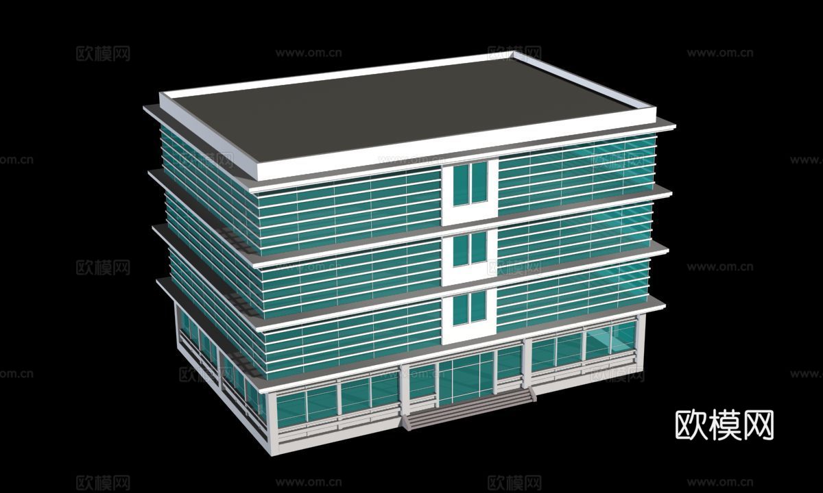 圆形公共建筑外观免费3d模型