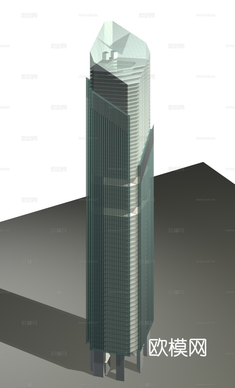 高层办公楼外观免费3d模型