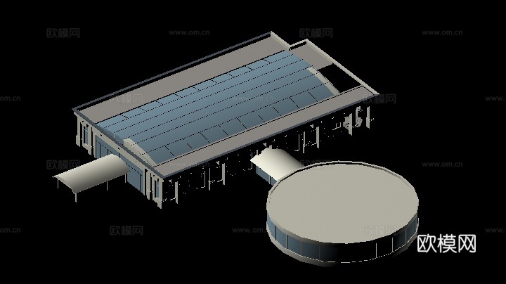 体育场馆鸟瞰免费3d模型