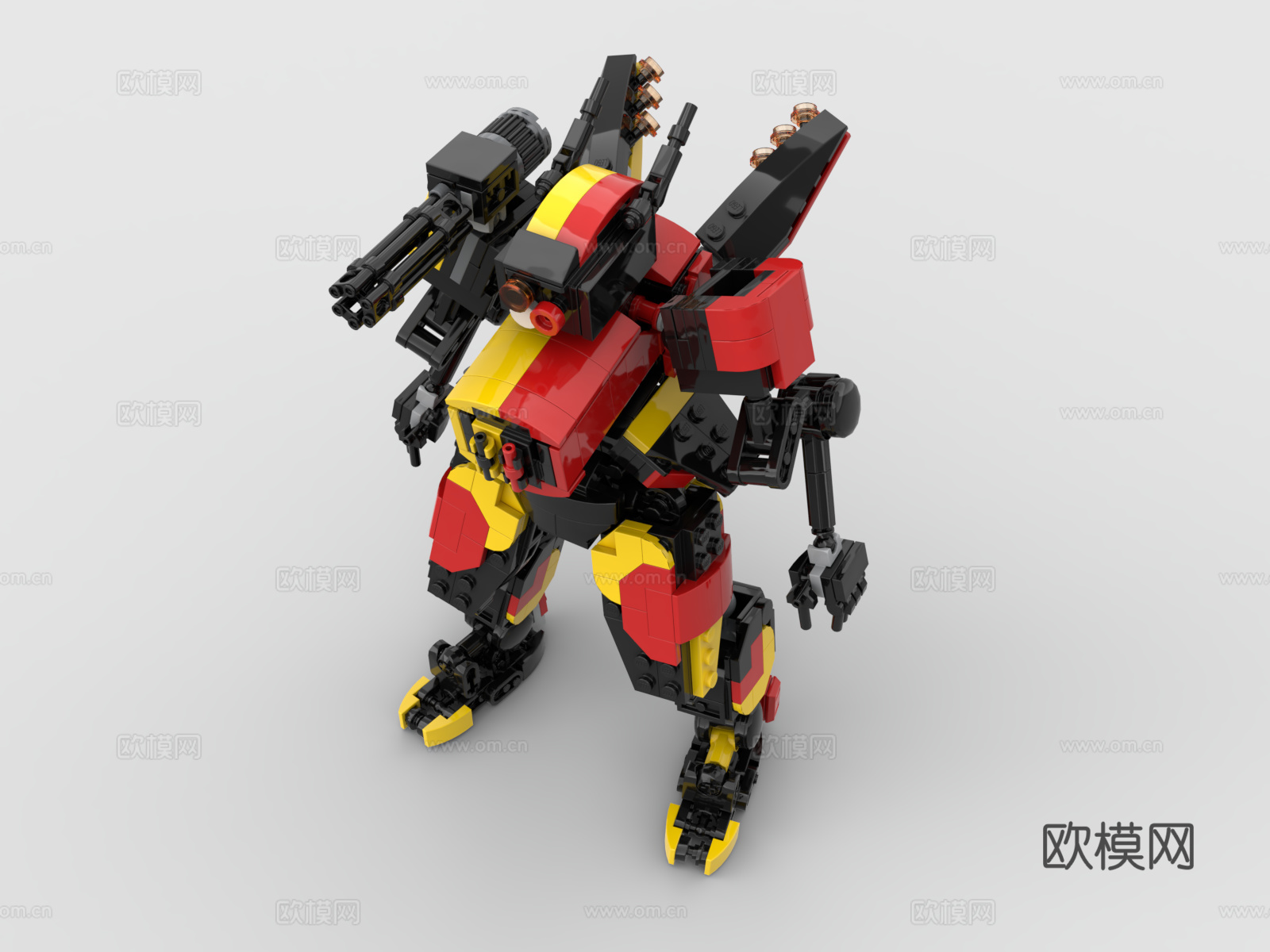 乐高 LEGO 玩具 积木 战斗机器人 高达 机甲战士3d模型