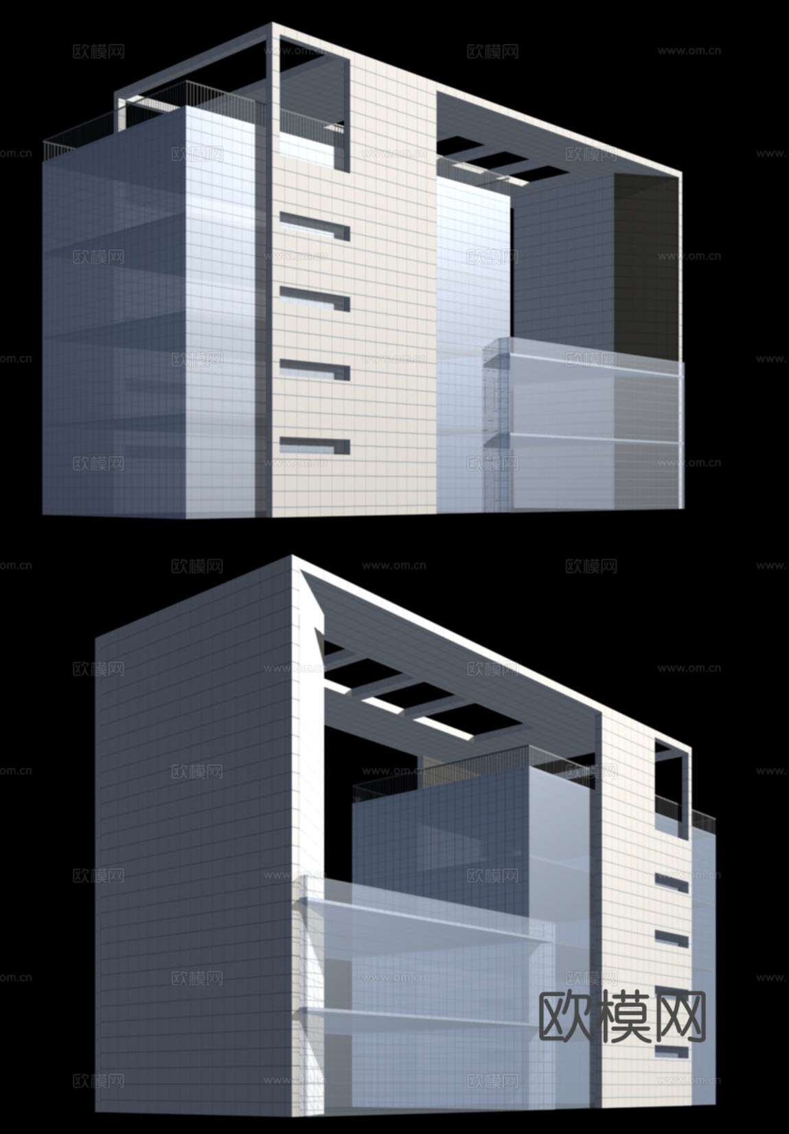 会所外观免费3d模型