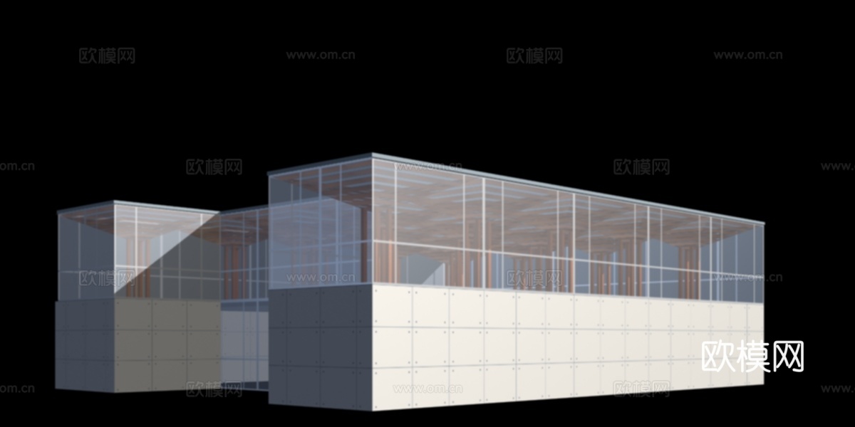 会所外观免费3d模型