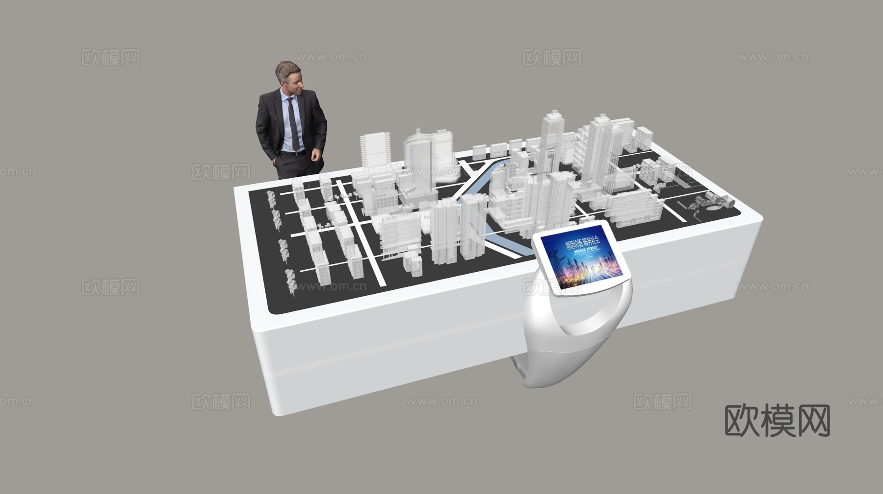 建筑沙盘 规划沙盘 实体沙盘su模型下载（渲染图1）