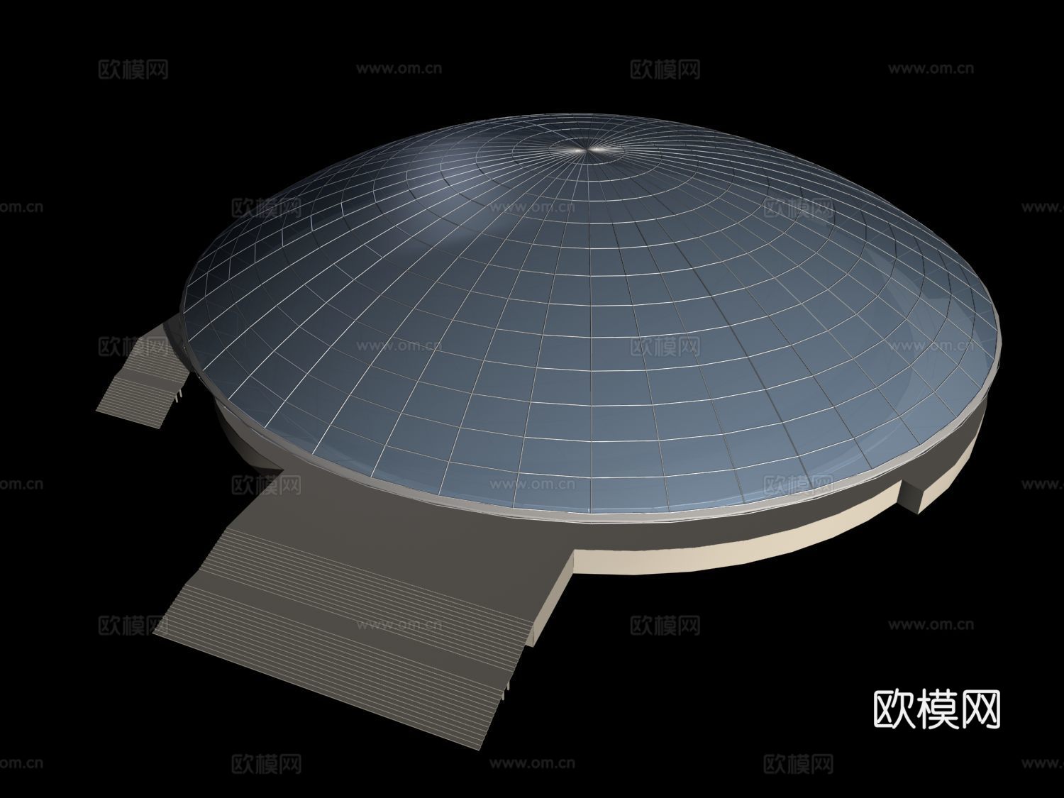 体育场馆鸟瞰免费3d模型