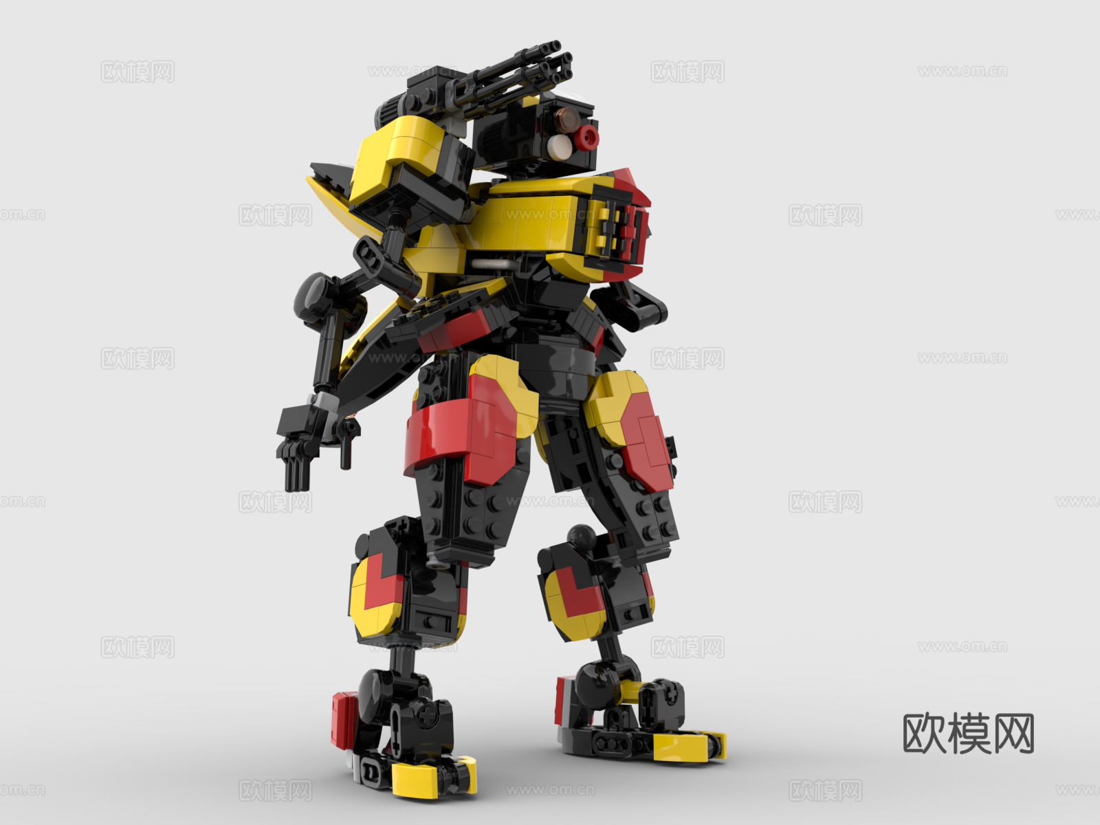 乐高 LEGO 玩具 积木 战斗机器人 高达 机甲战士3d模型