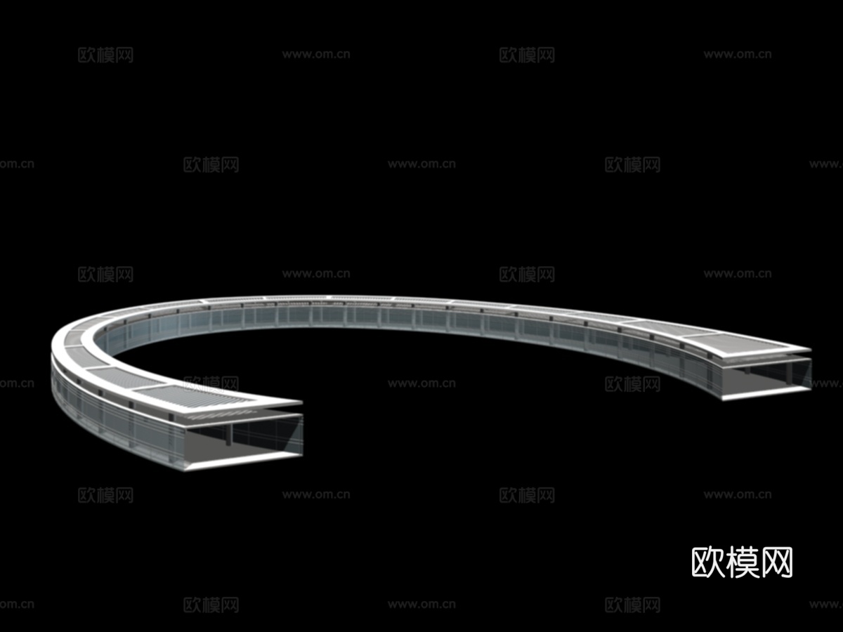 裙房 沿街裙楼免费3d模型下载（渲染图4）
