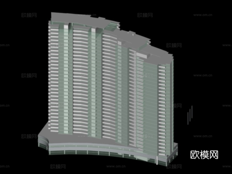 建筑群楼免费3d模型