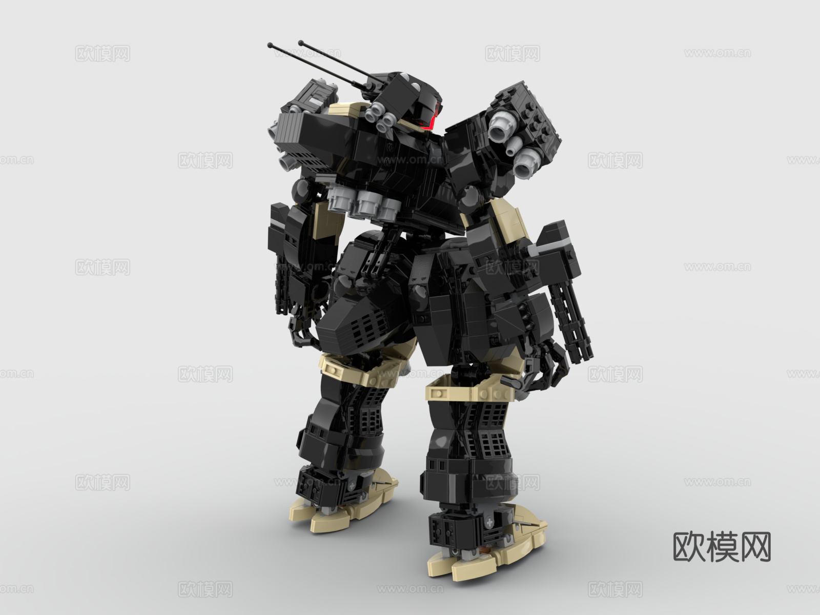 乐高 LEGO 玩具 积木 战斗机器人 高达 机甲战士3d模型