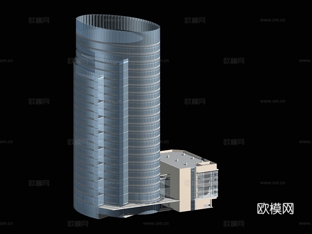 高层公共建筑外观免费3d模型