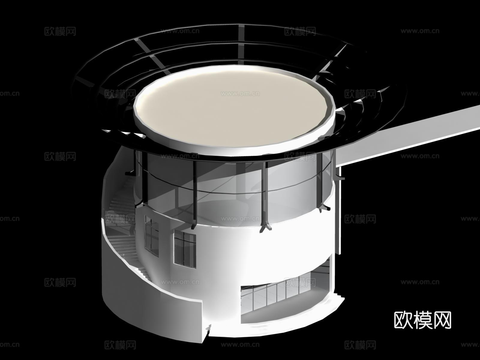 公共建筑外观免费3d模型