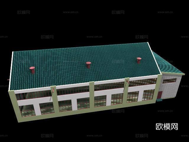 欧式住宅楼外观免费3d模型下载(渲染图6)