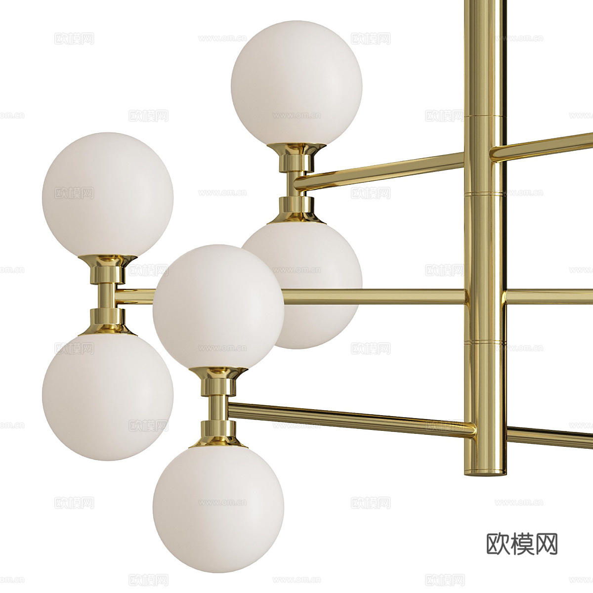 现代工艺吊灯3d模型