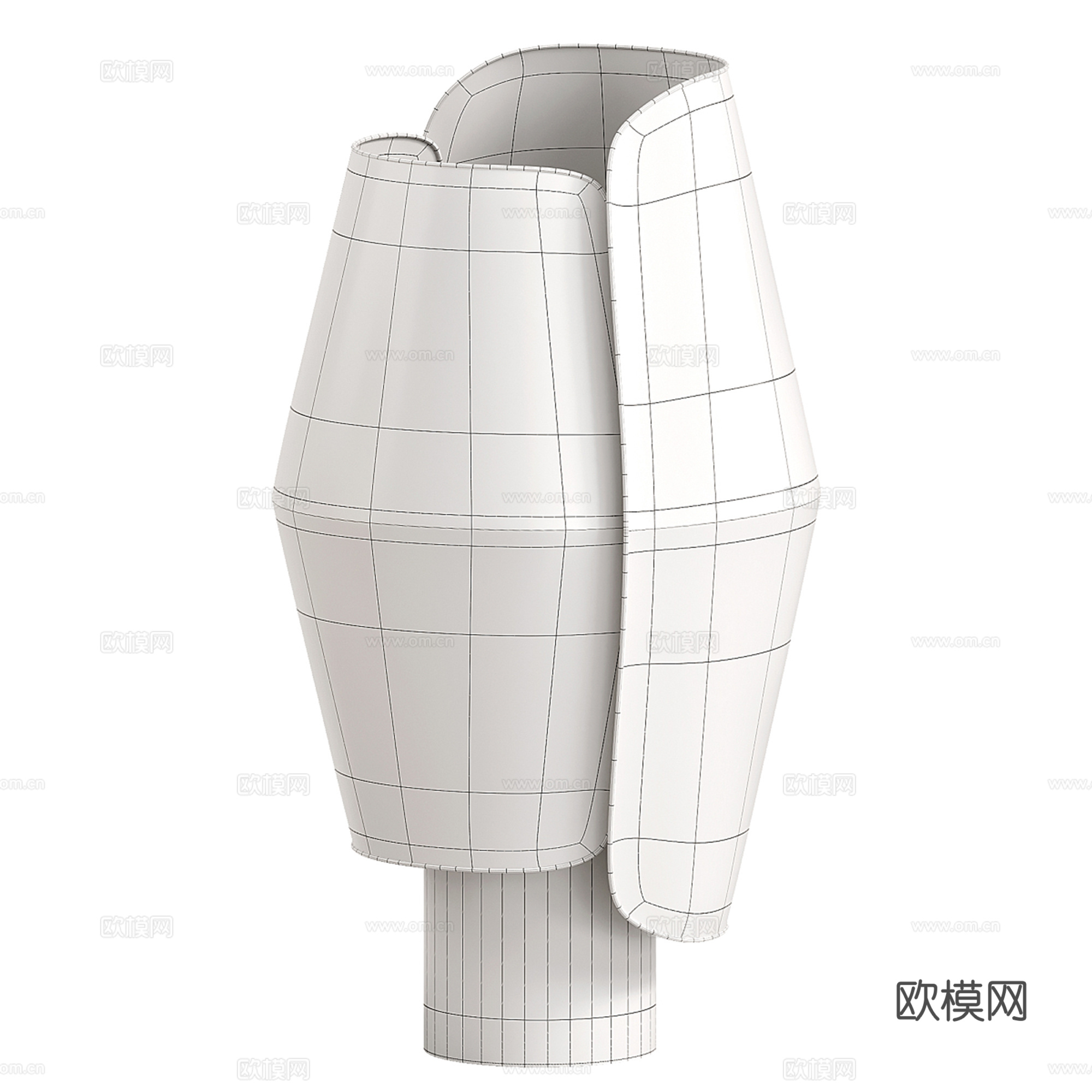 新中式台灯3d模型