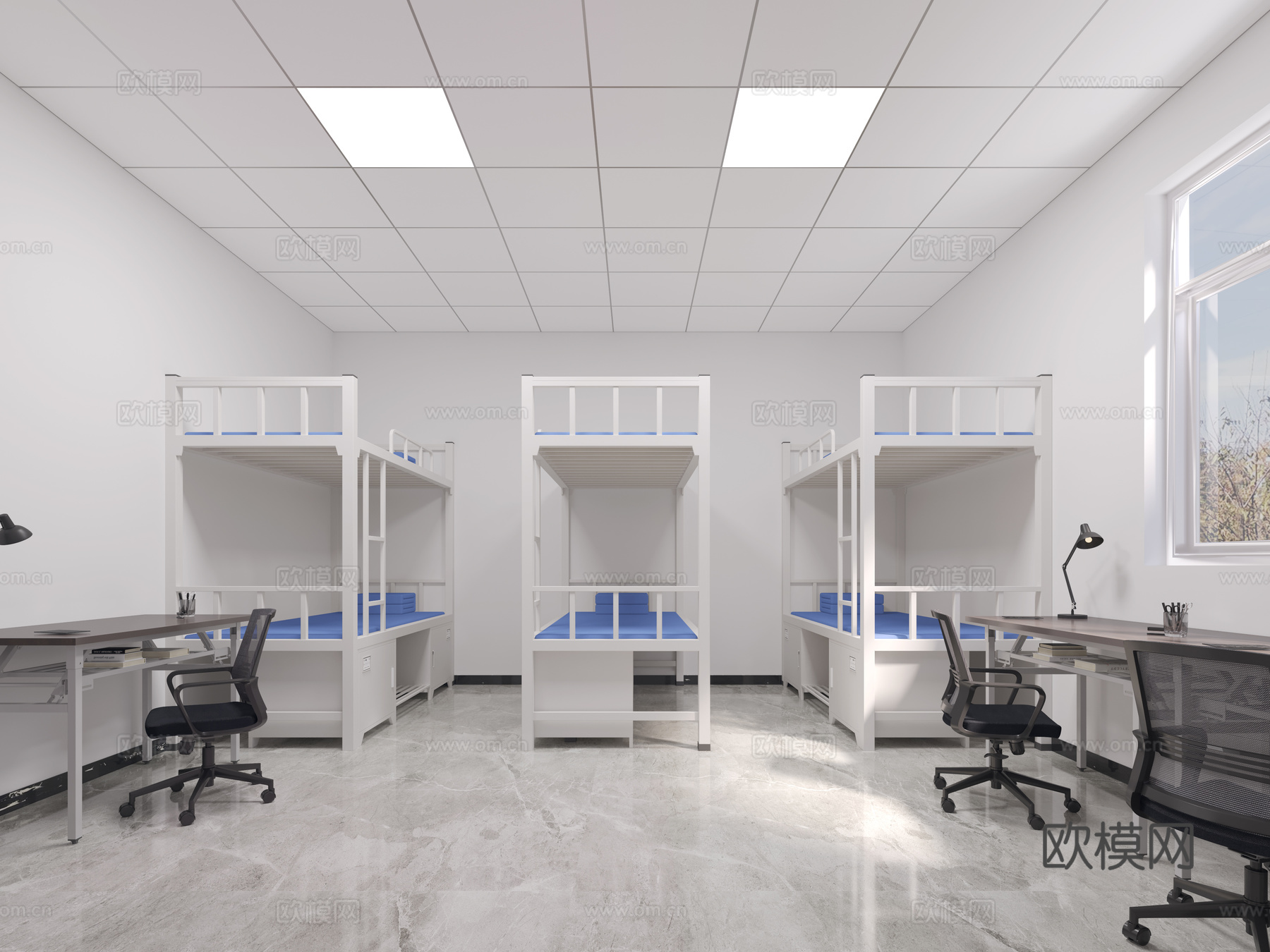 学生宿舍 员工宿舍3d模型下载