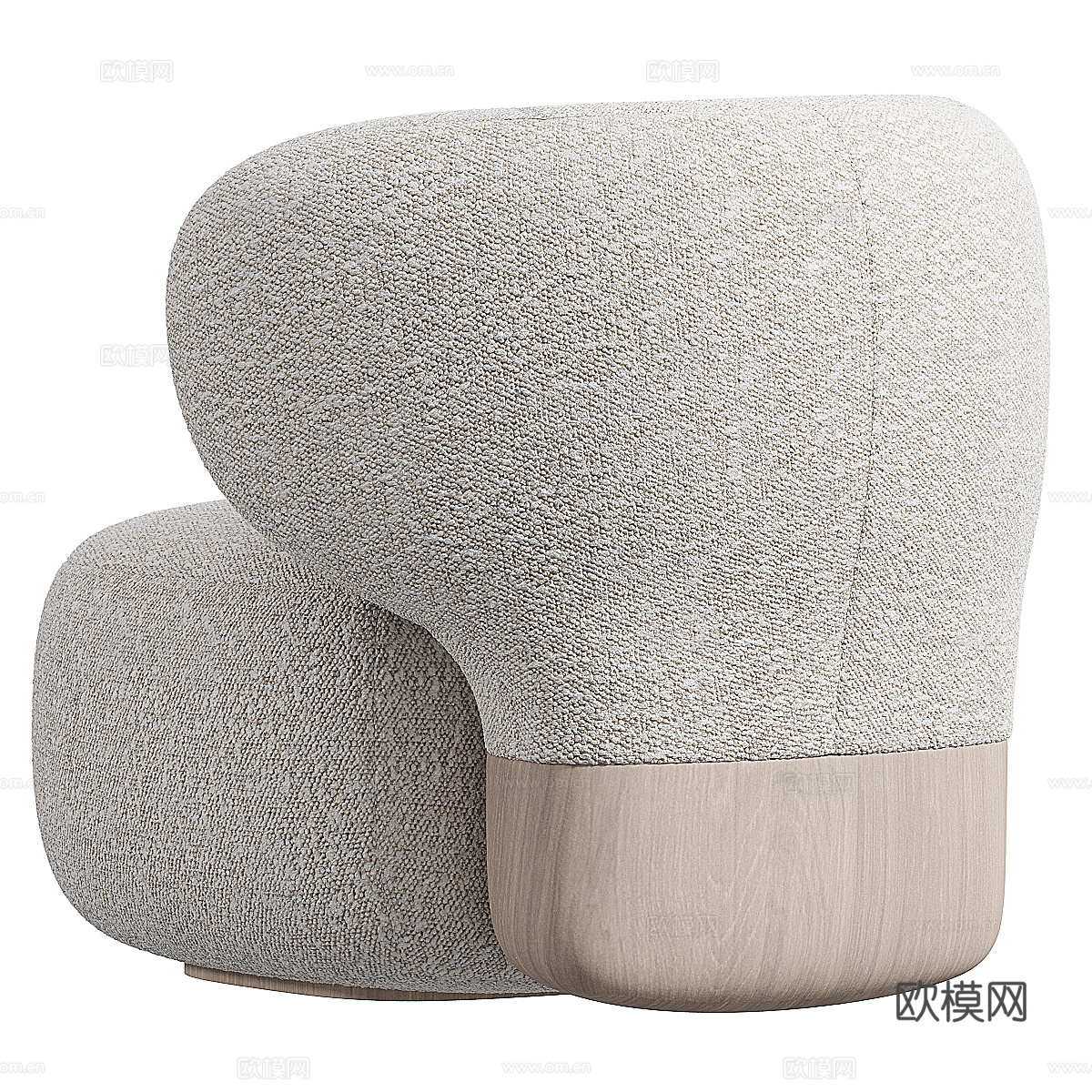 新中式休闲沙发3d模型下载（渲染图3）