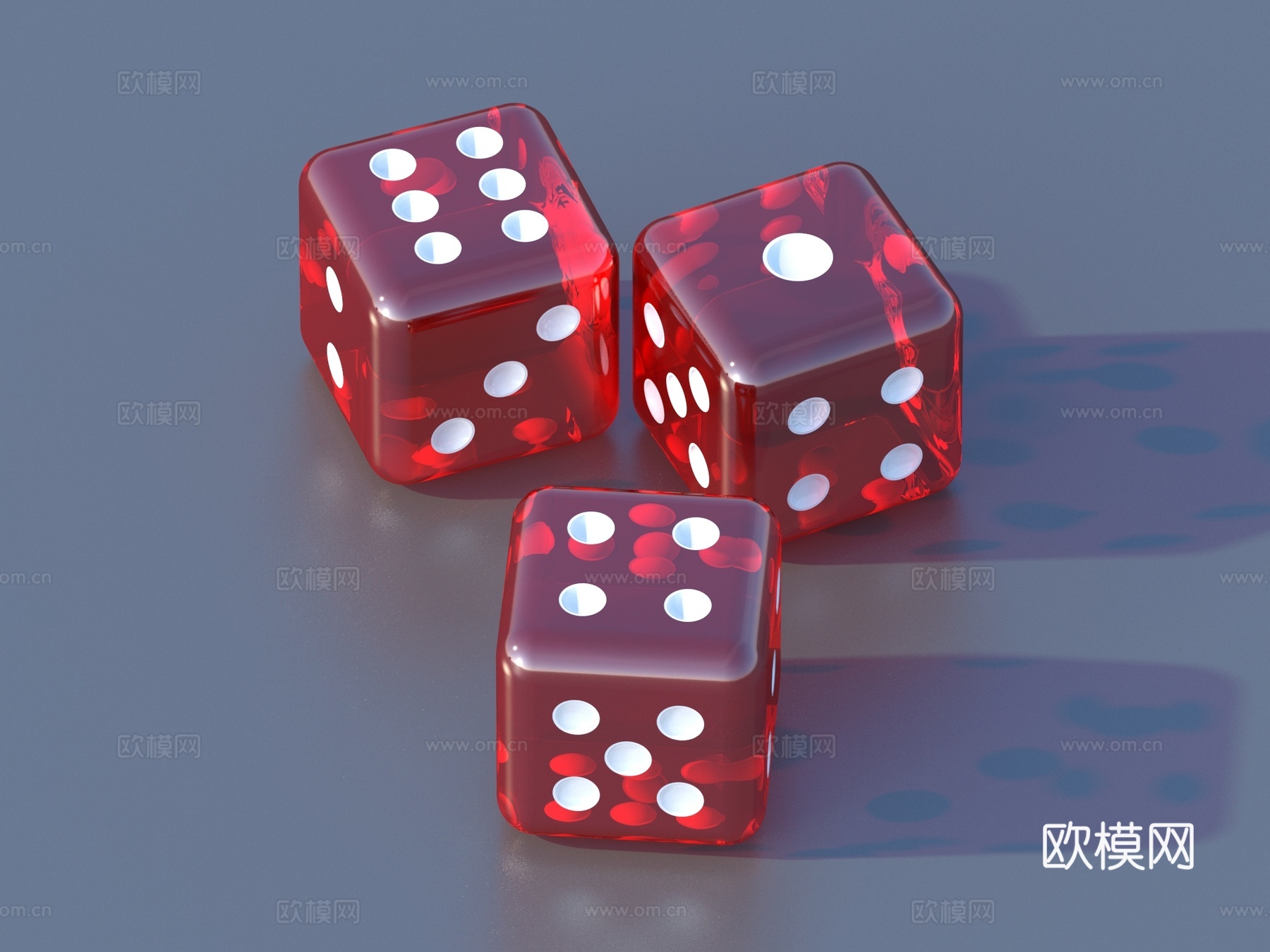 骰子 色子 筛子 游戏骰子3d模型下载（渲染图3）