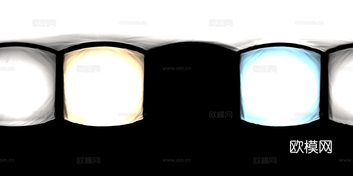 影棚布光HDR 打光HDR 穹顶灯HDR 产品灯光HDR下载（渲染图2）