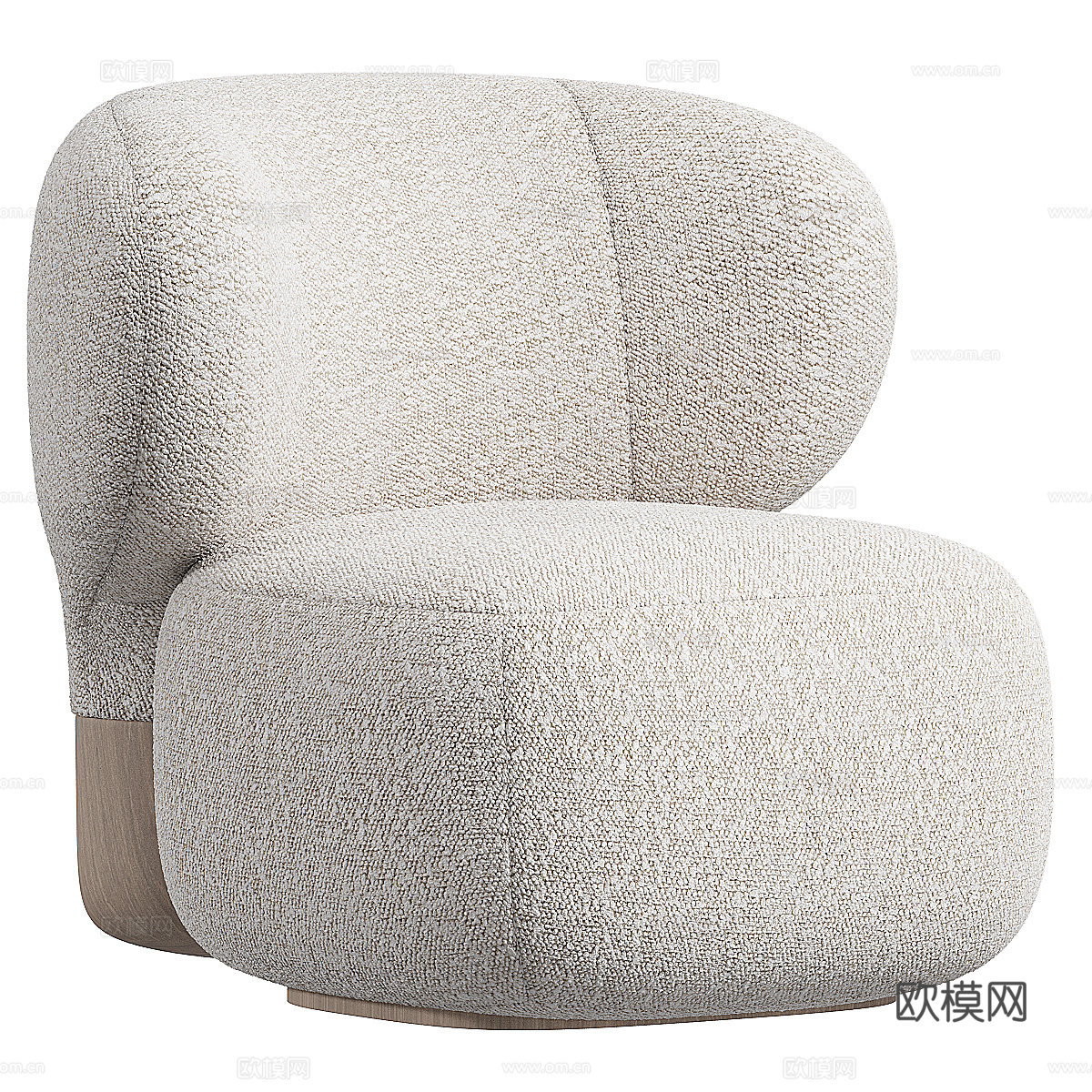 新中式休闲沙发3d模型下载（渲染图1）