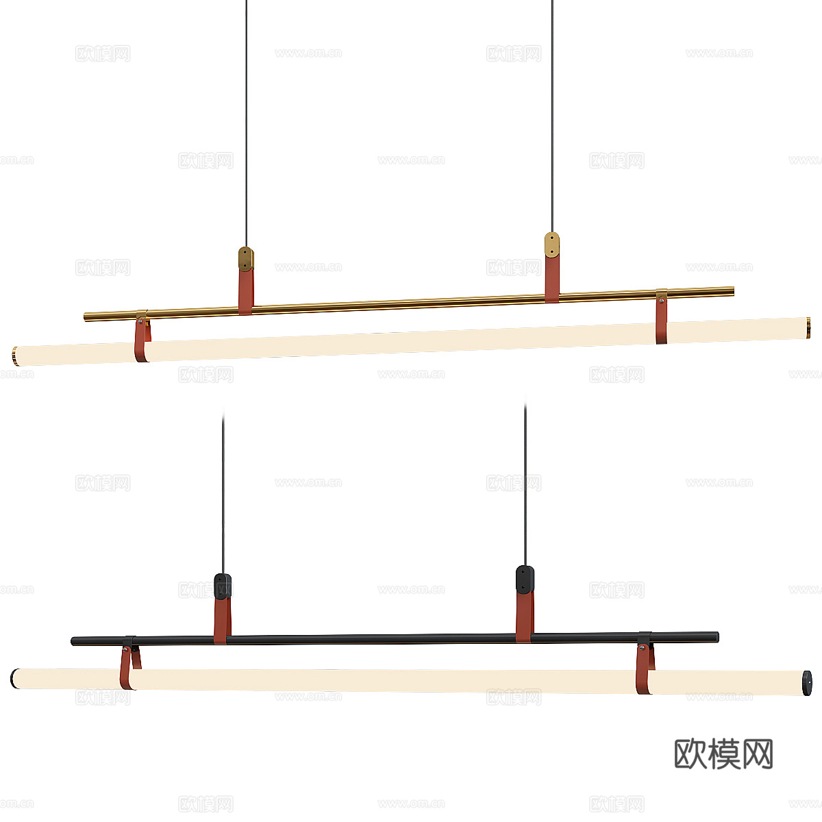 新中式长吊灯3d模型