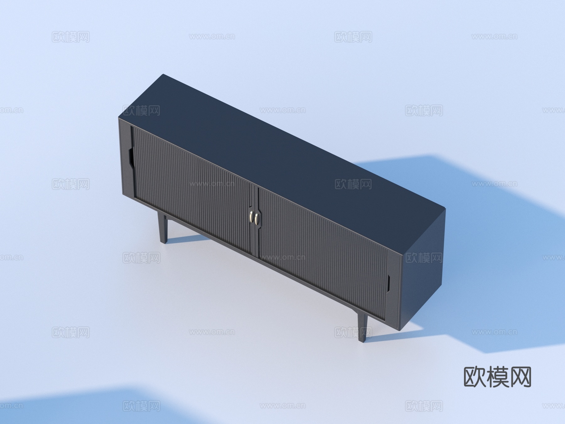 现代电视柜 地柜3d模型