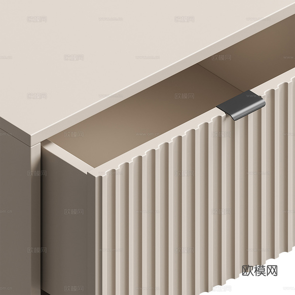 现代成品衣柜3d模型下载(渲染图4)