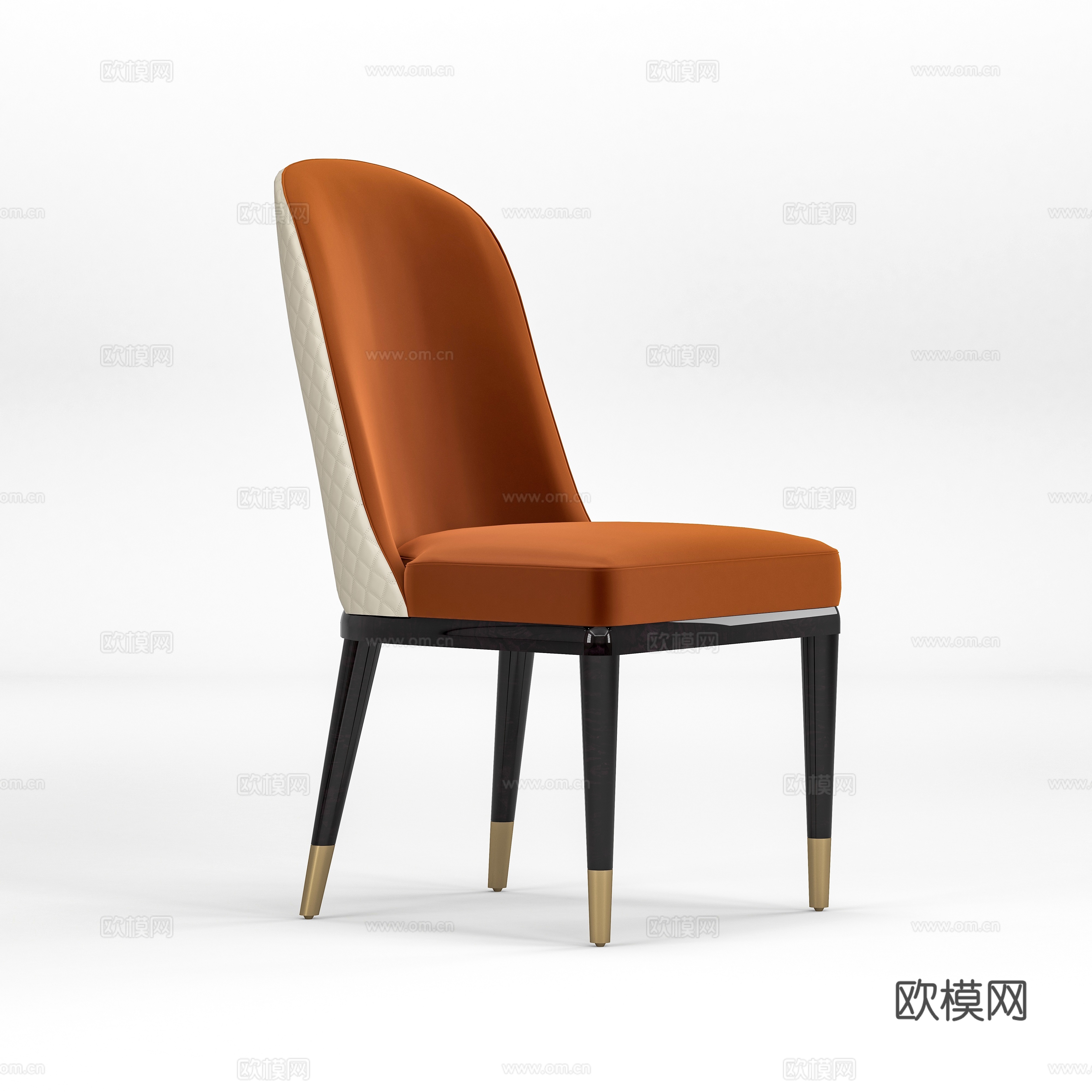 轻奢单椅 椅子 餐椅3d模型下载