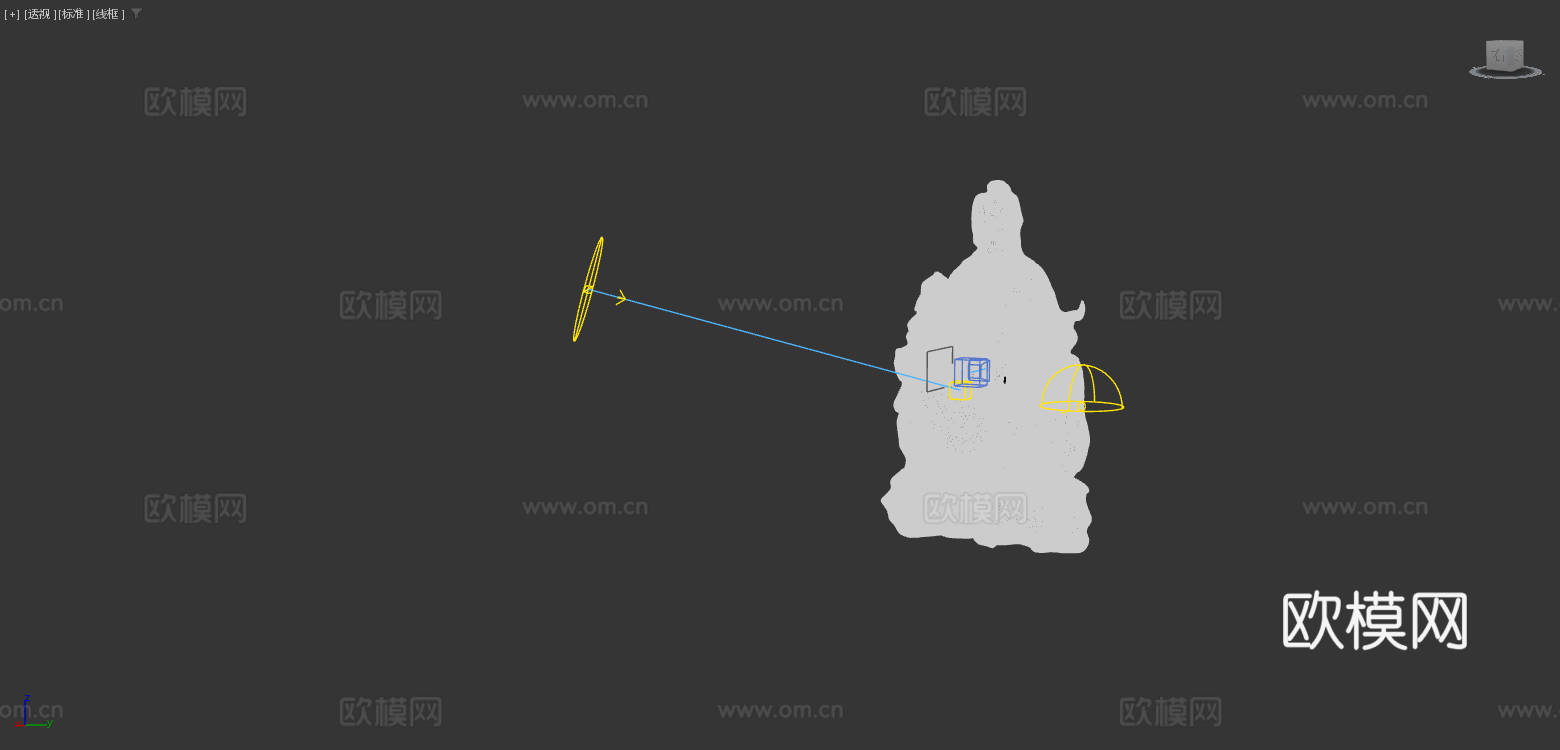 药王 孙思邈  雕像 铜像 中医药雕塑3d模型