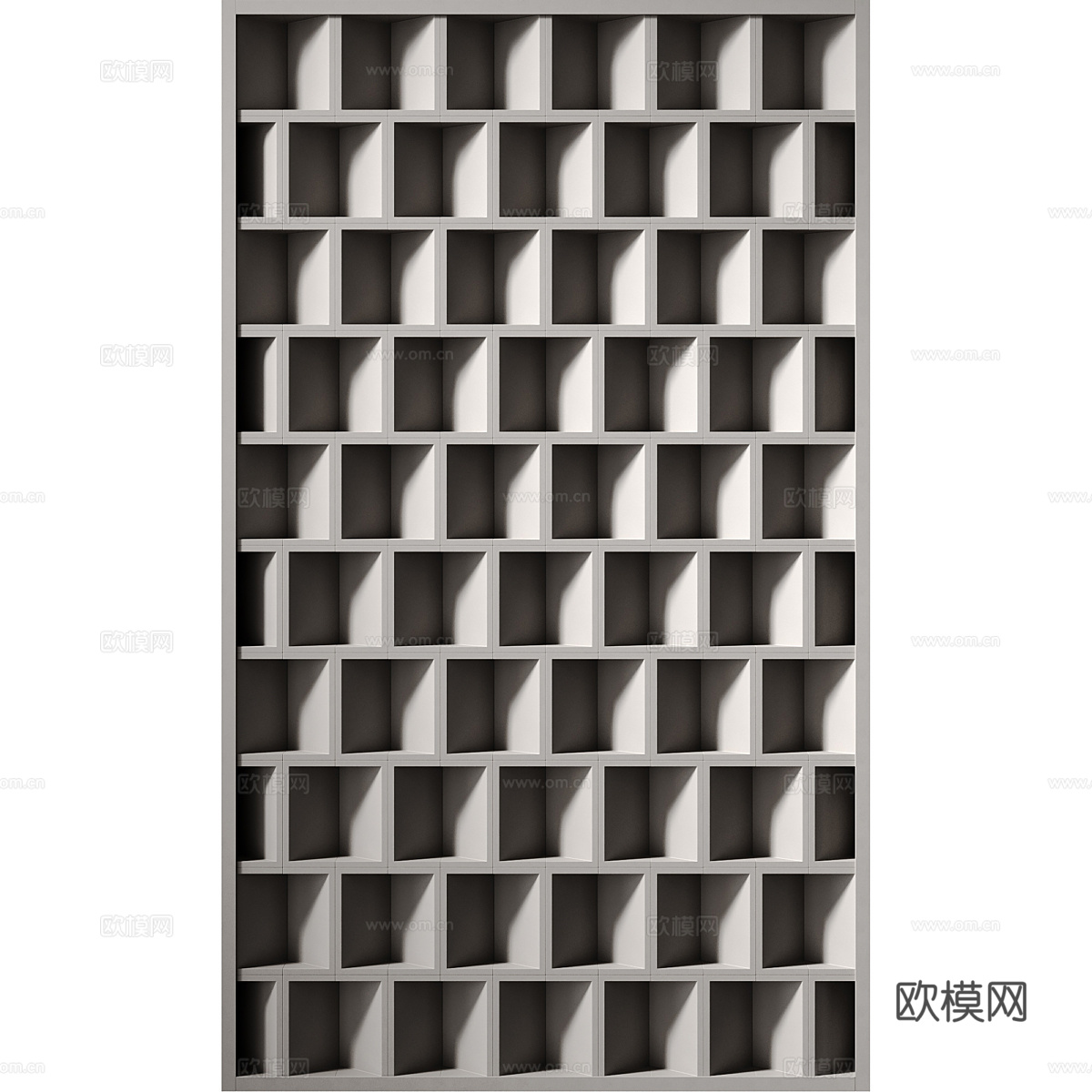 新中式新型材料 隔墙构建3d模型