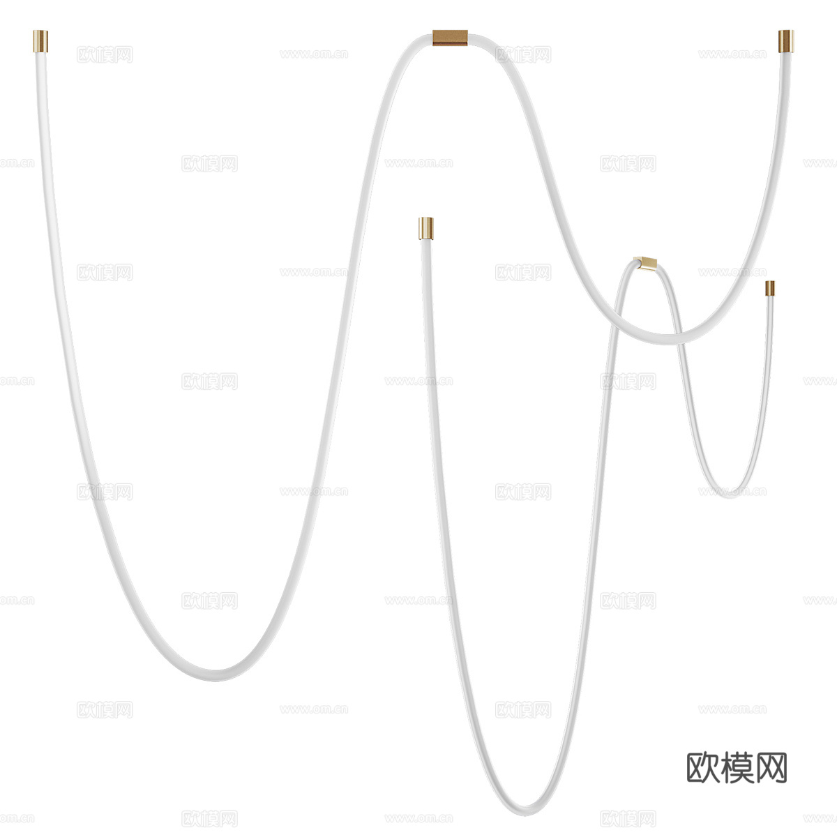 现代装饰灯 线条灯3d模型