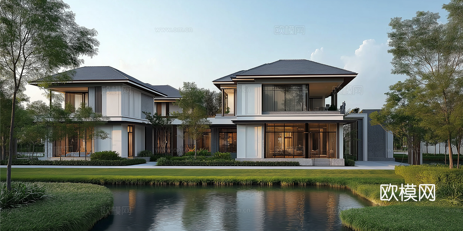 高清别墅区外景下载