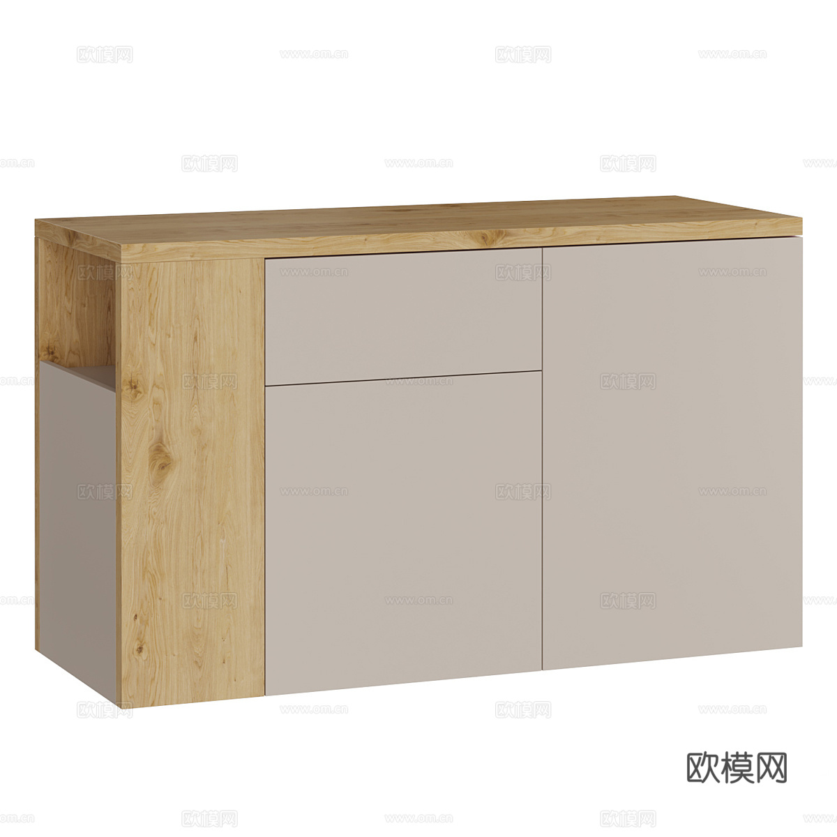 转角书桌 工作台3d模型下载（渲染图3）