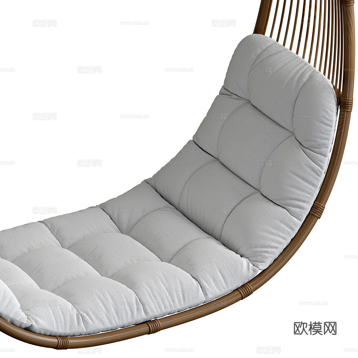 新中式秋千椅 吊椅3d模型下载（渲染图4）