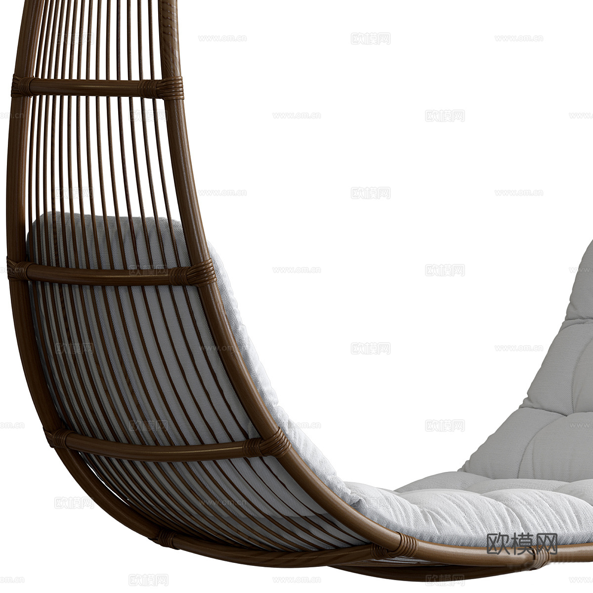新中式秋千椅 吊椅3d模型下载（渲染图6）
