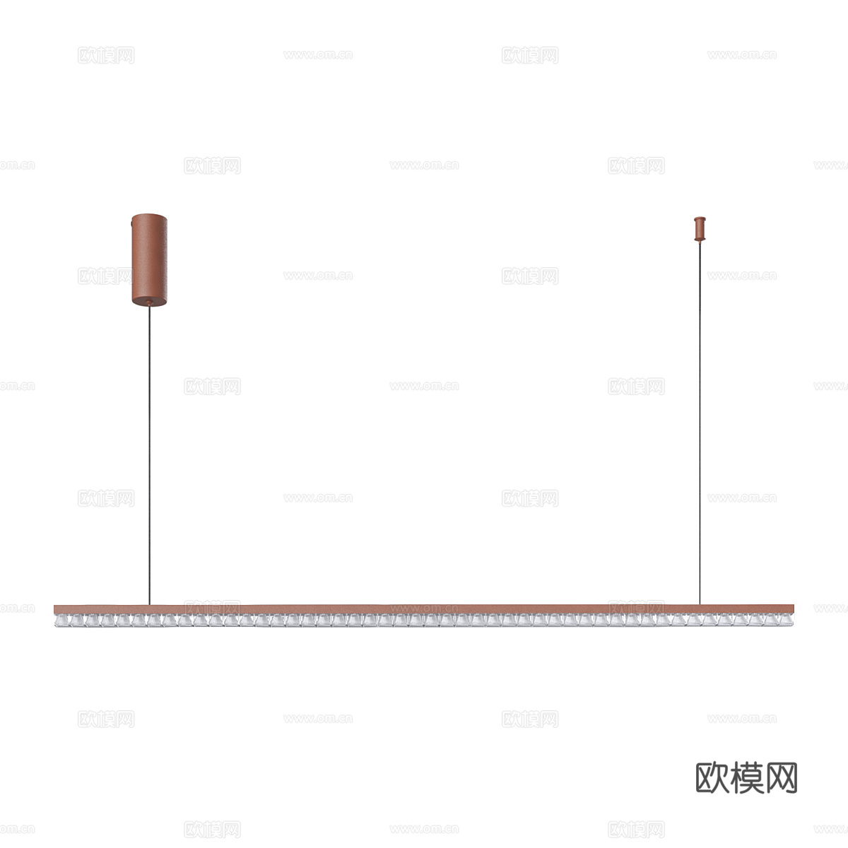 现代简约直线灯 长吊灯3d模型