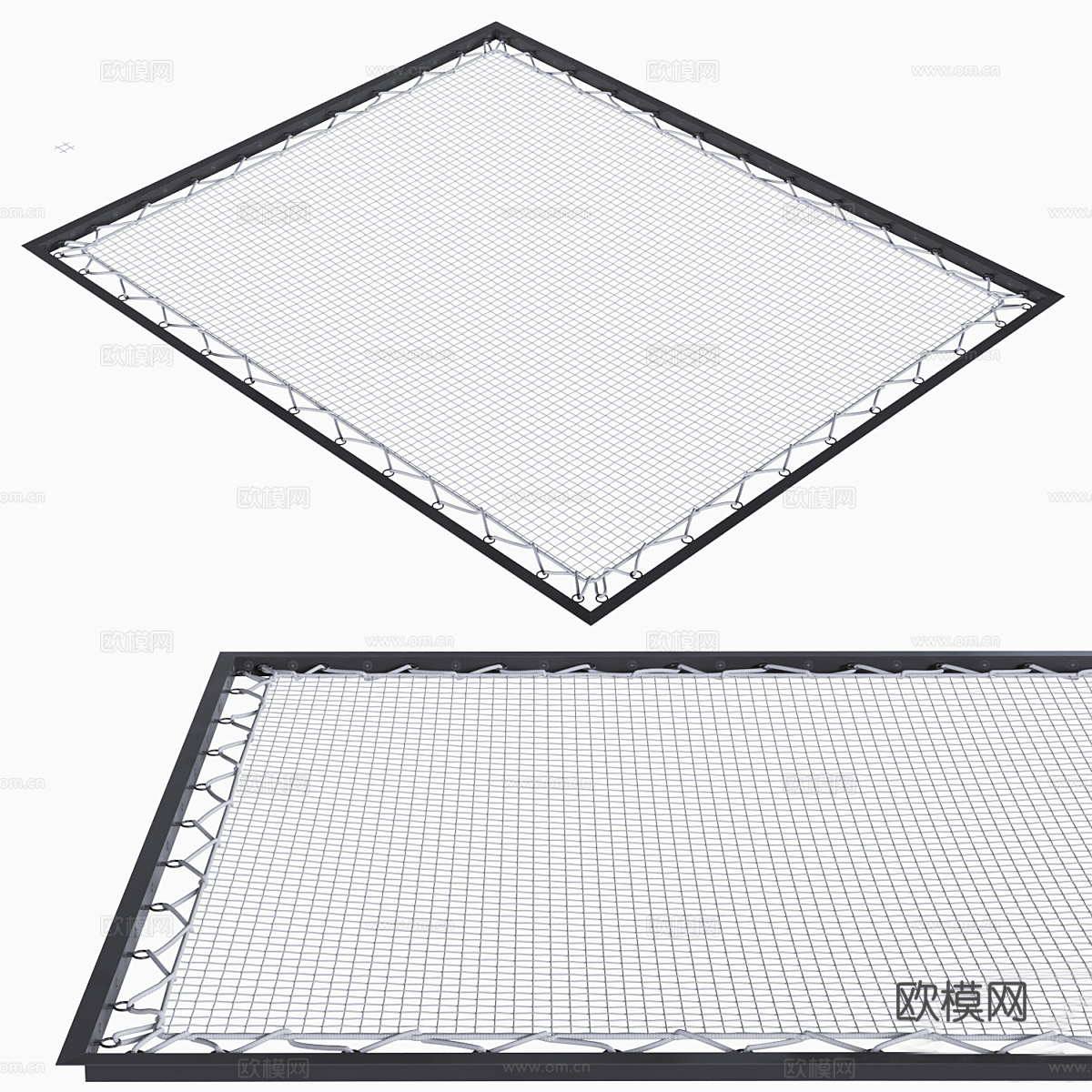 蹦床 健身游乐设备3d模型