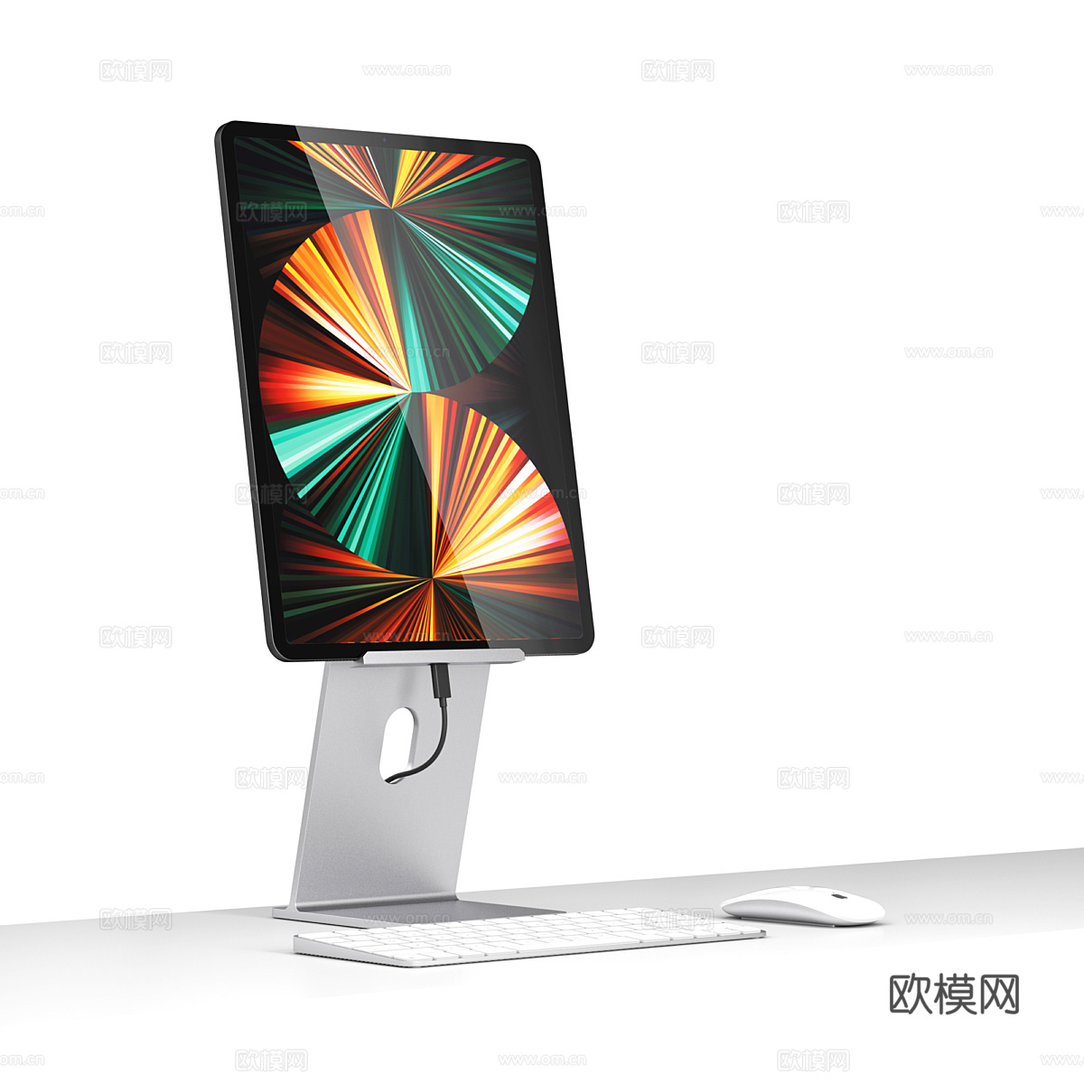 平板电脑 键盘 鼠标3d模型