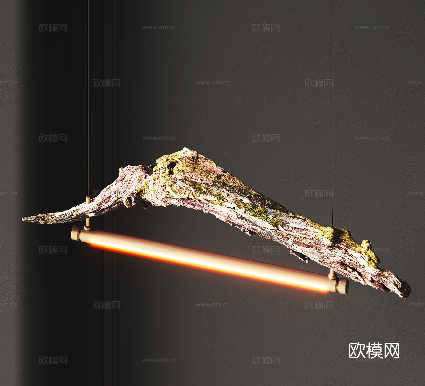 侘寂风吊灯su模型