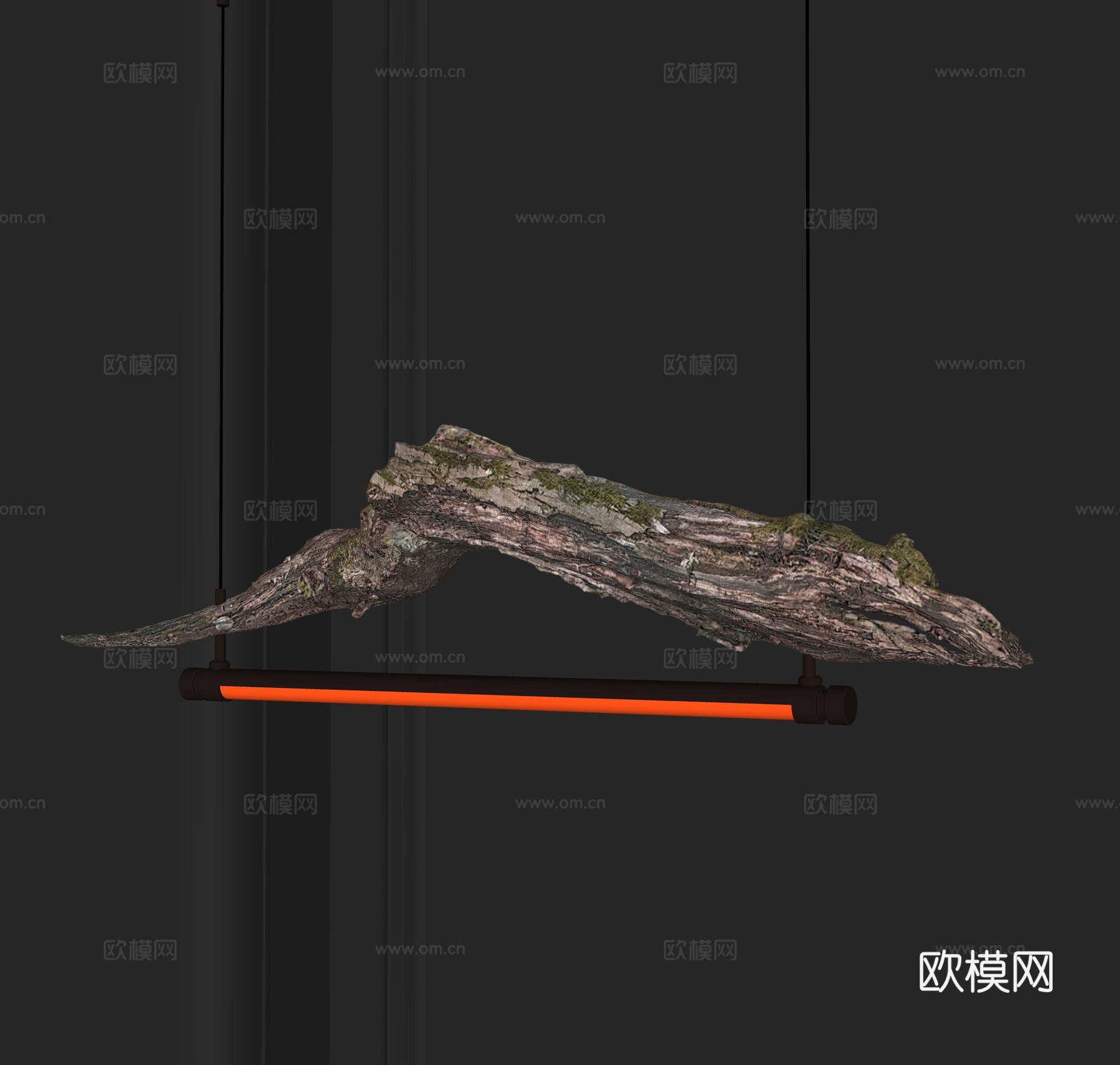 侘寂风吊灯su模型