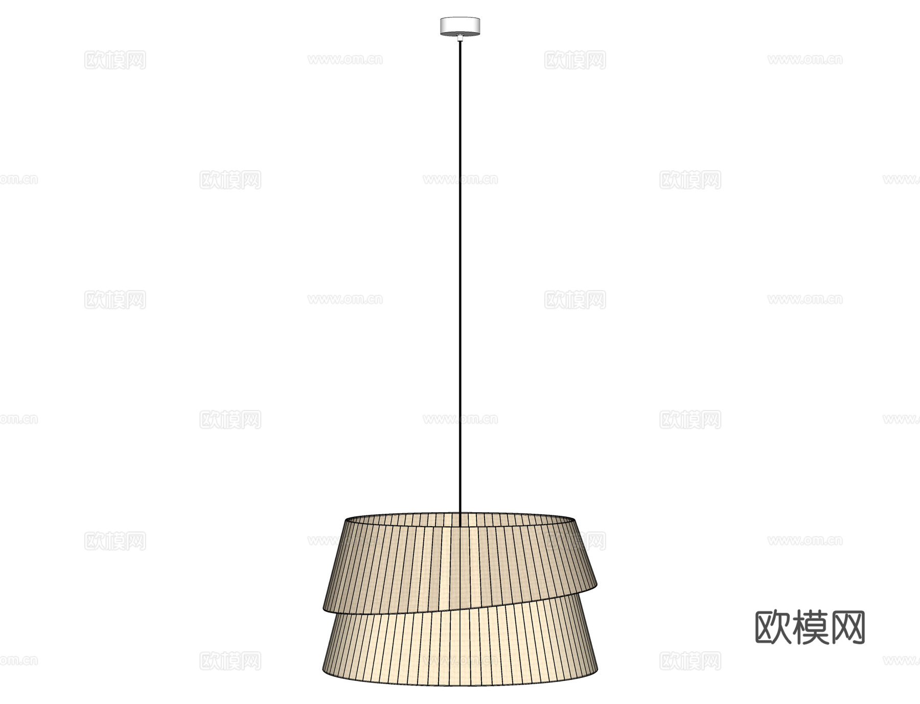 侘寂吊灯 餐厅吊灯su模型
