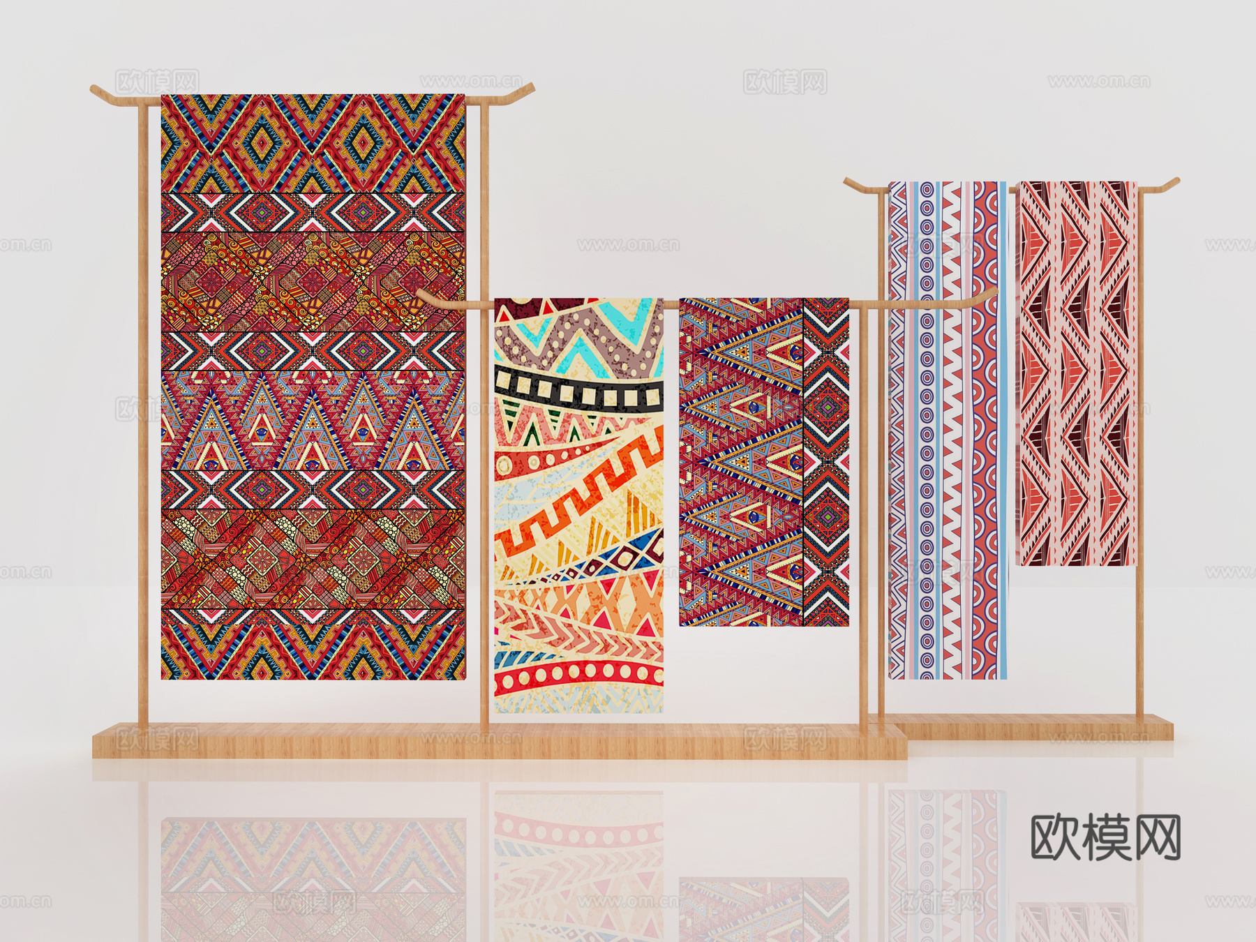 美陈  染布免费su模型下载（渲染图2）