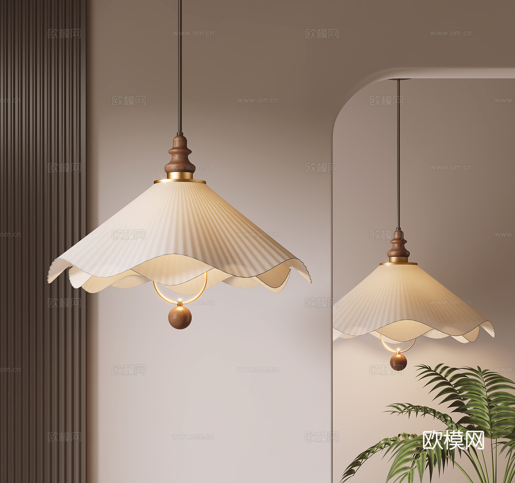 法式艺术吊灯3d模型下载