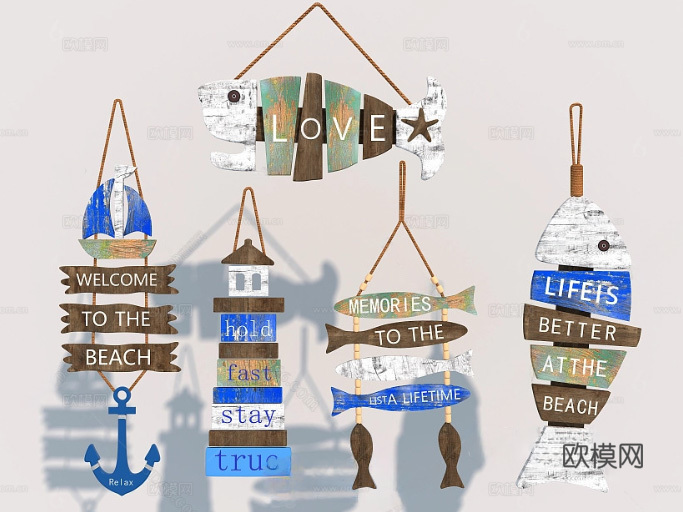 地中海 挂件 摆件挂件墙饰3D模型3d模型