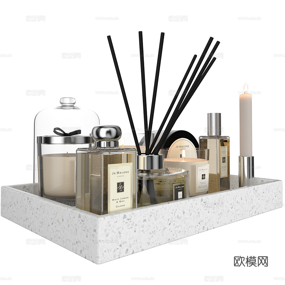 香水香薰蜡烛3d模型下载（渲染图3）
